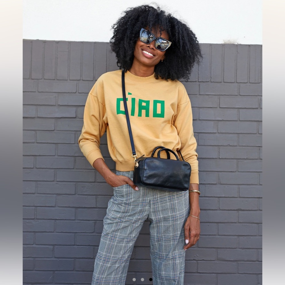 Clare V disco Sweatshirt NWT XS